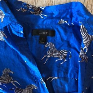 J. Crew Lightweight Zebra Button Down 6